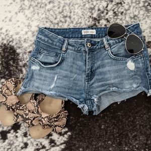 Zara denim shorts